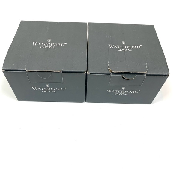 (2) Waterford Crystal Araglin Votives with Candles - Picture 5 of 13